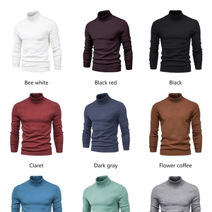 Produttore di Maglioni Personalizzati da Uomo, Pullover a Collo Alto, Maglione Invernale a Maniche Lunghe Lavorato a Maglia - Product Image 4