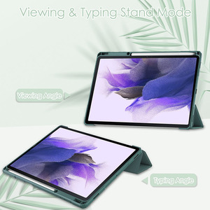 Custodie in pelle PU per Samsung <span class=keywords><strong>Tab</strong></span> <span class=keywords><strong>S8</strong></span> <span class=keywords><strong>Plus</strong></span> X800 X806 copertine all'ingrosso per Samsung <span class=keywords><strong>Tab</strong></span> S7 FE T730 T736 - Product Image 4