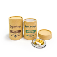 Bon prix d'usine Emballage en papier Récipient en carton kraft Tubes en papier pour capsule de complément alimentaire