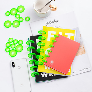 Carnet personnalisé avec logo, reliure à disques, feuilles mobiles, format A5, couverture rigide, agenda pour l'école, les étudiants, le bureau, les affaires - Product Image 3