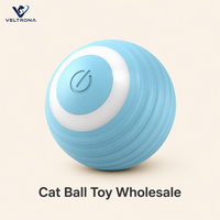 Jouet électronique pour chat, balle interactive, balle roulante lumineuse, jouet d'exercice pour chaton, jouet d'exercice pour animaux de compagnie d'intérieur