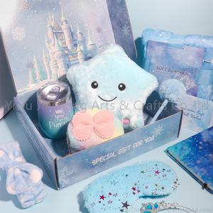 Nuovo Set <span class=keywords><strong>Regalo</strong></span> Blu 2024: Cuscino Luminoso, Cancelleria, Tazza, Accessori Soffici, Giocattolo Principessa, <span class=keywords><strong>Regalo</strong></span> di Natale e Compleanno - Product Image 2