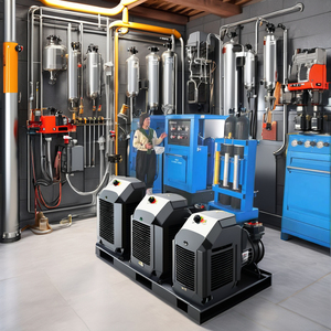 Mới tích hợp thở nhanh chóng Lạm Phát bơm làm đầy không khí 300bar Áp lực làm việc Piston hệ thống máy nén động cơ động cơ PLC mới - Product Image 3