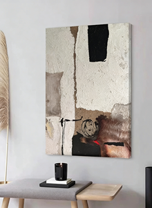 Arte Minimalista Creativa in Rilievo 3D Dipinta a Mano con Texture |   Scultura Astratta Personalizzata per Case di Design - Product Image 5