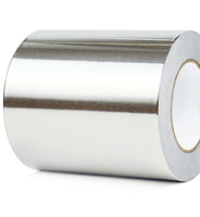 Ruban adhésif en aluminium résistant à la chaleur, activé par l'eau, à une face, avec adhésif acrylique - Autocollant adhésif pour usage industriel