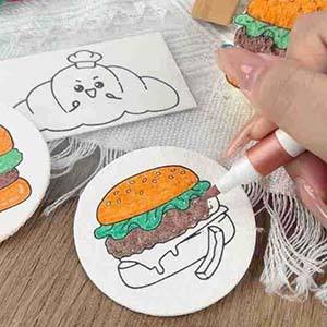 Offre Spéciale 3D pâte de bois coton Texture <span class=keywords><strong>peinture</strong></span> éponge matériau écologique bricolage artisanat Art <span class=keywords><strong>peinture</strong></span> - Product Image 3