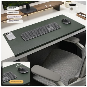Grand tapis de bureau en cuir Sanxing 900x300x4mm, tapis de souris rectangulaire pour bureau, surface lisse, protection antidérapante - Product Image 4