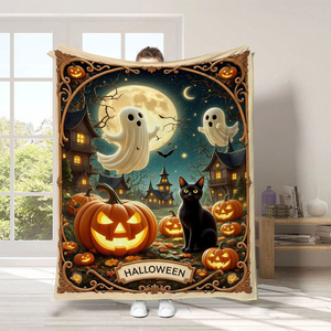 2026 Wholesale <strong>Halloween</strong> Day Love Heart Comfort Fleece <strong>Blanket</strong> Jesus Pattern Nap Sofa <strong>Blanket</strong> Carton <strong>Blanket</strong> - Product Image 3