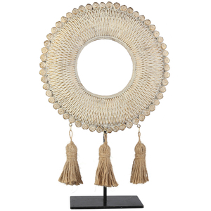 Résine imitation rotin tissé feuilles boîte de rangement plateau à café tasse de thé <span class=keywords><strong>tapis</strong></span> décoration - Product Image 5