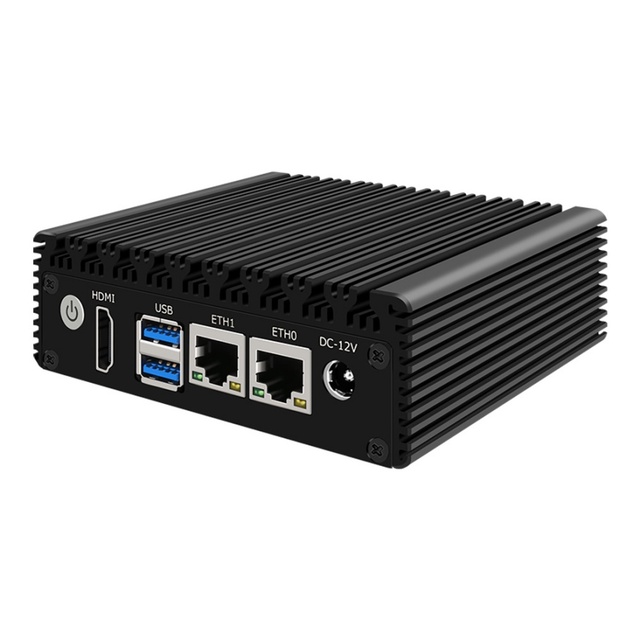 Topton 6W X86 Mini PC Pen-tium N3700 N3160 Quad Core Industrial Fanless Computer Pocket PC GPIO Dual Gigabit LAN 2xUSB3.0