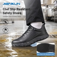 Sepatu Dapur Anti Selip Tahan Minyak Bernapas Khusus Koki JIANKUN, Sepatu Keselamatan Koki untuk Profesional Kuliner
