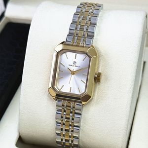 New waterproof gold steel band ladies' fashionable style <b>watch</b> - student quartz square wristwatch - Product Image 5