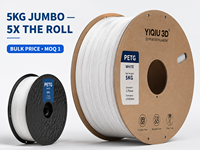 Filament d'imprimante 3D Yiqiu3D PETG 5kg Bobine Jumbo 1.75mm, Matière première importée en vrac pour imprimantes FDM Creality Anycubic