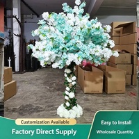 Arbre artificiel de cerisier Sakura blanc et rose de 1,5 m, idéal pour l'intérieur et l'extérieur, parfait pour les mariages, les remises de diplômes et les événements de Pâques - Vente chaude