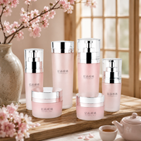 Flacons pompe en verre et pots à crème de luxe 120ml 100ml 40ml 30ml 50g 30g avec logo personnalisé pour emballage cosmétique