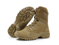 ODM OBM Custom Factory Bottes hautes en cuir suédé pour le désert Bottes tactiques légères et respirantes