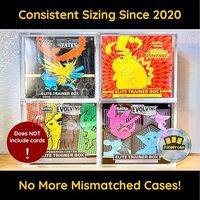 Boîte de protection en acrylique Geling Factory sur mesure de 6 mm d'épaisseur pour Elite Trainer Box, vente en gros, haute qualité, compatible avec Pokémon ETB
