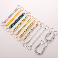 Breloques de chaussures en métal à la mode chaîne de perles accessoires de chaussures décorations de chaîne de chaussures en argent et or breloques de sabot pour femmes