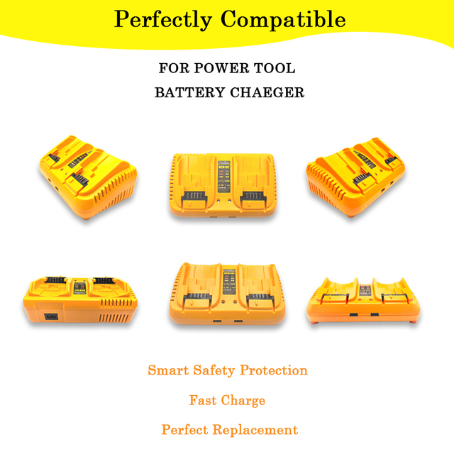 Charging Station for Tools 12V/24V Battery, Suitable for Cut-Off Tool Variable Speed Multitool Car Air Pump Power Equipment