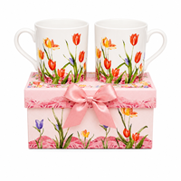 Jolies tasses à café en céramique, tasses à thé au lait en forme de tulipe, tasses à petit-déjeuner, vaisselle, cadeaux d'affaires pour la cuisine