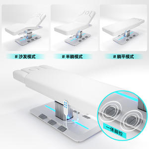 Nueva Cama de Masaje Eléctrica Ajustable, Moderna, de Acero Inoxidable Curvo, Plegable y Portátil, con Control de Pie Integrado, para Salón de Belleza - Product Image 5
