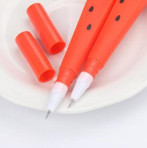 Kawaii pastèque Gel stylo écriture école fournitures de <span class=keywords><strong>bureau</strong></span> étudiant papeterie doux belle drôle 0.5mm Gel stylo encre noire - Product Image 3