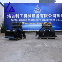 Compacteur hydraulique CE ISO avec plaque latérale pour excavatrice de 10 à 15 tonnes, projets municipaux