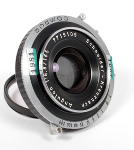 Objectif grand angle Angulon 165mm F6.8 en Compur <span class=keywords><strong>2</strong></span> pour 8X10 <span class=keywords><strong>1981</strong></span> PLC - Product Image 2