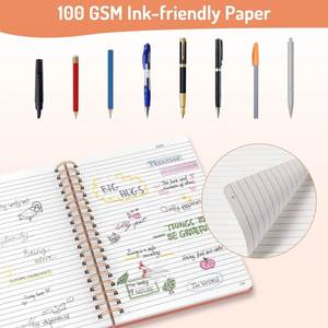 Custom Waterproof <b>Leather</b> <b>A4</b> Hardcover Thread Sewing Journal Weekly Planner for School Gift - Product Image 4