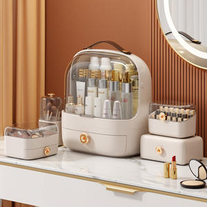 Boîte de rangement cosmétique JL1010173 avec tiroirs, grande capacité, organiseur de maquillage pour coiffeuse, table de maquillage, rangement de bureau - Product Image 1