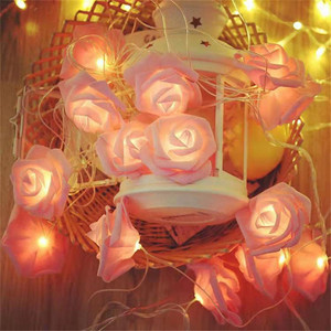 Guirlande lumineuse roses à lumière <span class=keywords><strong>Led</strong></span>, féerique, pour mariage, amour You Forever, fonctionnement à piles, pour la saint-valentin - Product Image 2