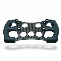 Volant de simulation de course style F1, directement de l'usine, prend en charge les positions personnalisées des inserts en carbone et des boutons rotatifs selon les plans CAO.