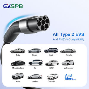 5M 7M 10M ความยาวที่กำหนดเอง7kw 11KW 22Kw ประเภท2 <span class=keywords><strong>mennekes</strong></span> IEC 62196-2สายชาร์จแบบผูกผนังสายชาร์จ EV TPU - Product Image 3