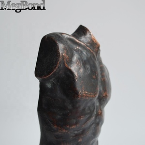De hierro fundido hombre fuerte busto de <span class=keywords><strong>metal</strong></span> decoración de la Mesa - Product Image 5