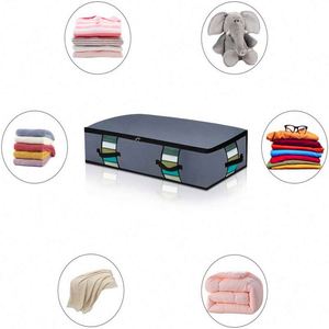 BSCI factory Foldable <b>Underbed</b> <b>Storage</b> <b>Bag</b> Home <b>Storage</b> Clothing Blankets Organizer - Product Image 2