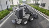 Mini-chargeuse compacte sur roues diesel 1000 kg, force de rupture 3,5 kN, hydraulique 16 MPa, mini-dumper compact, moteur, capacité de montée 25 degrés