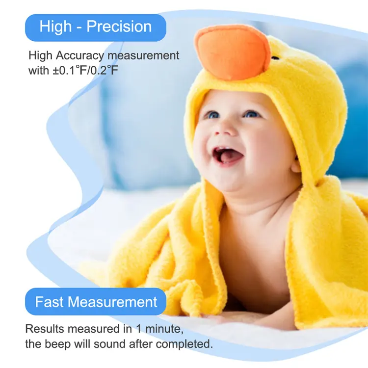OEM יצרן קשר תינוק למבוגרים גבוהה דיוק דיגיטלי מדחום גוף חום אוראלי גמיש עמיד למים ביתי מדחום