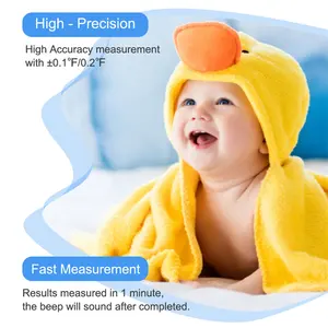 OEM Hersteller Kontakt Baby Erwachsene Hochgenaues digitales Thermometer Körper fieber Oral flexibles Haushalt Wasserdichtes Thermometer