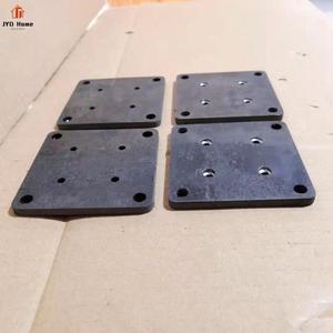<span class=keywords><strong>Placas</strong></span> <span class=keywords><strong>base</strong></span> de poste de acero cuadrado decorativo JYD de 4 "X 4" con orificio de tornillo avellanado bridas de suelo de acero soldables al por mayor - Product Image 2
