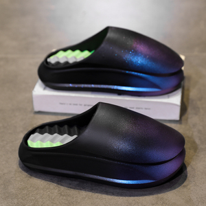 Sandales compensées en cuir véritable légères et confortables pour couple Baotou, style sportif, été, hiver, printemps - Product Image 3