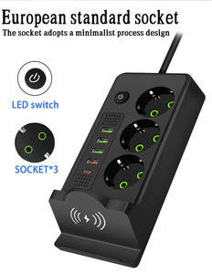 Châu Âu thiết kế thông minh 10 một phổ điện thoại không dây sạc đa 3 cách điện mở rộng ổ cắm với switch - Product Image 2