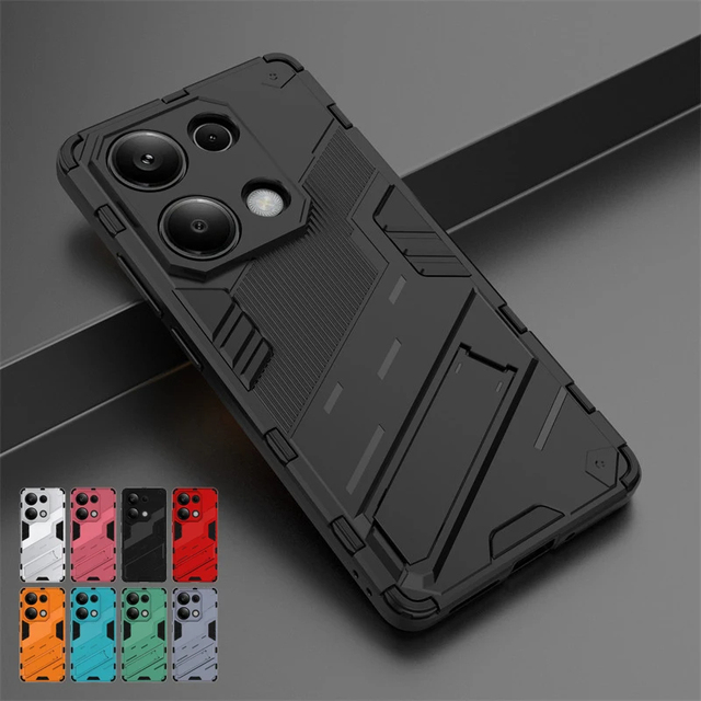 For Xiaomi Redmi Note 13 4G Pro Case Magnetic Ring Kickstand Phone Case for Redmi Note 13 Pro + Plus 5G Shockproof Armor Cover