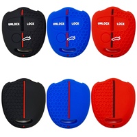 Étui de protection en silicone alvéolé pour clé de voiture Mitsubishi ASX Lancer Grandis Fortis à 3 boutons, télécommande droite, accessoires auto