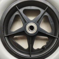 Roues pivotantes en polyuréthane de 8 pouces Roue en mousse pour poussette de bébé en fauteuil roulant en mousse PU