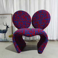 Chaise longue de loisir simple et créative Mickey en forme d'oreille pour le salon et la chambre à coucher Chaise paresseuse décontractée