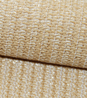Filet d'ombrage beige 90 % en HDPE résistant aux UV, toile de protection solaire pour jardin, patio, auvent, pergola avec œillets