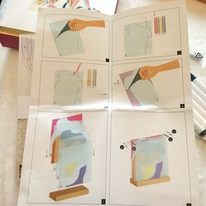 Набор для рисования и творчества в скандинавском стиле: 3D-украшения ручной работы из пластика с мольбертом, развивающий творческие способности - Product Image 5