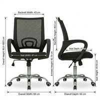 Ergonomik Fileli Ofis Koltuğu Döner Çalışma Koltuğu Yüksekliği Ayarlanabilir Bilgisayar Masası Koltuğu