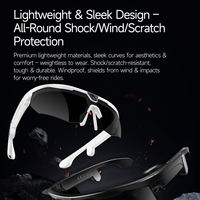 Lunettes de soleil intelligentes de sport W640 pour le cyclisme en plein air, étanches IP66, enregistrement vidéo 1200P, transfert Wifi, lunettes intelligentes avec caméra