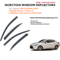 Deflectores de Ventana Laterales para Toyota LC200 2008-2019 Protector de Lluvia Accesorios de Coche